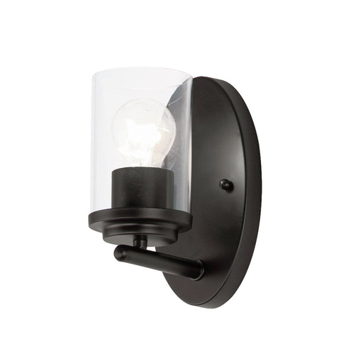 Maxim - 10211CLBK - One Light Wall Sconce - Corona - Black