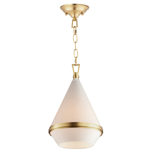 Maxim - 10374WTSBR - One Light Pendant - Giza - Satin Brass