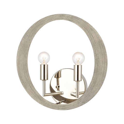 ELK Home - 82064/2 - Two Light Wall Sconce - Retro Rings - Polished Nickel
