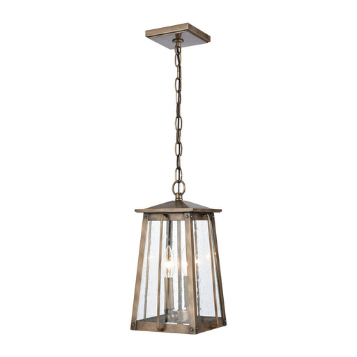 ELK Home - 83415/2 - Two Light Hanging Lantern - Kirkdale - Vintage Brass