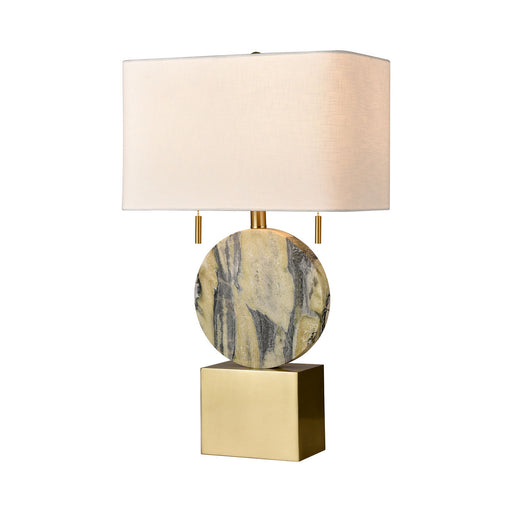 ELK Home - D4705 - Two Light Table Lamp - Carrin - Natural Stone, Honey Brass, Honey Brass