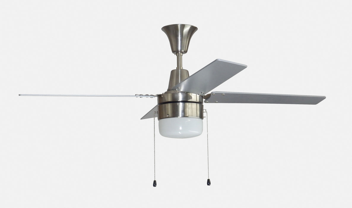 Craftmade - CON48BNK4C1-48BN - 48``Ceiling Fan - Connery - Brushed Polished Nickel