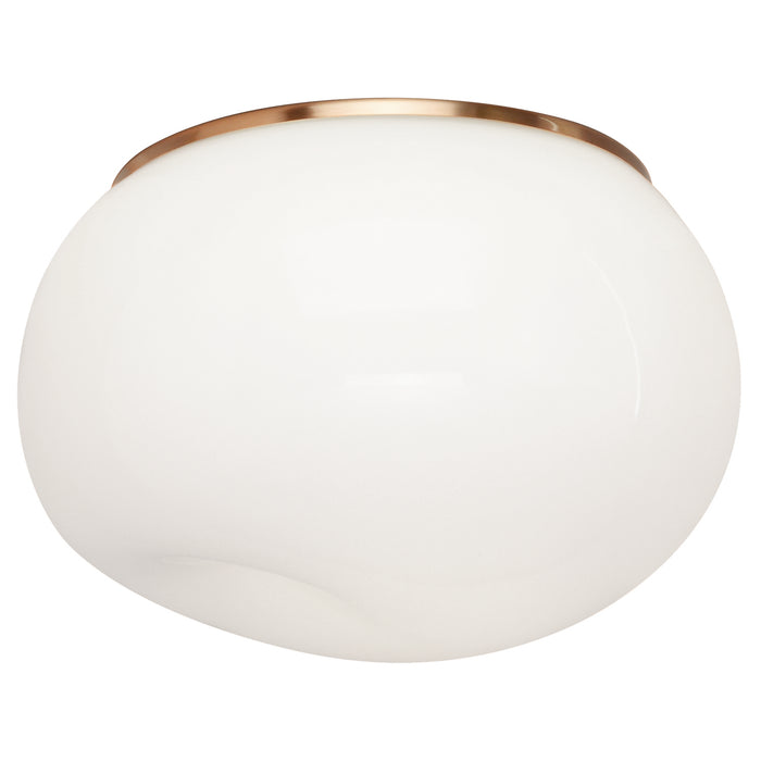 Matteo Lighting - M14021AGOP - Flush Mount - Gelasin - Aged Gold Brass