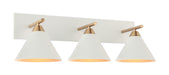 Matteo Lighting - S10603WH - Wall Sconce - Bliss - Aged Gold Brass / White