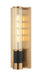 Matteo Lighting - W61201MBAG - Wall Sconce - Tubo - Matte Black / Aged Gold Brass