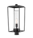 Z-Lite - 594PHBR-BK - One Light Outdoor Post Mount - Sheridan - Black