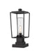 Z-Lite - 594PHMS-SQPM-BK - One Light Outdoor Pier Mount - Sheridan - Black