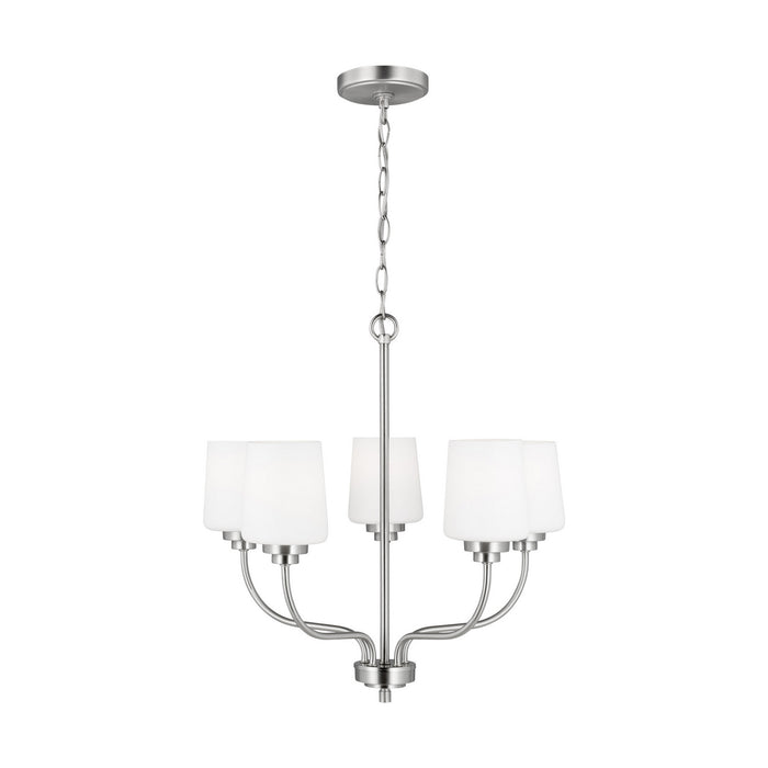 Generation Lighting - 3102805-962 - Five Light Chandelier - Windom - Brushed Nickel