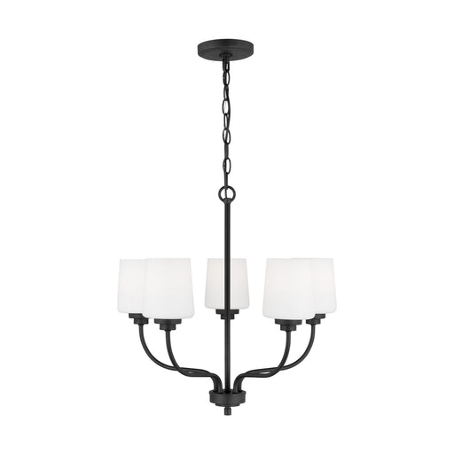 Generation Lighting - 3102805EN3-112 - Five Light Chandelier - Windom - Midnight Black