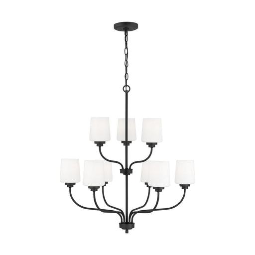 Generation Lighting - 3102809EN3-112 - Nine Light Chandelier - Windom - Midnight Black