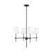 Generation Lighting - 3187204-112 - Four Light Chandelier - Baker - Midnight Black