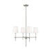 Generation Lighting - 3187204EN-962 - Four Light Chandelier - Baker - Brushed Nickel