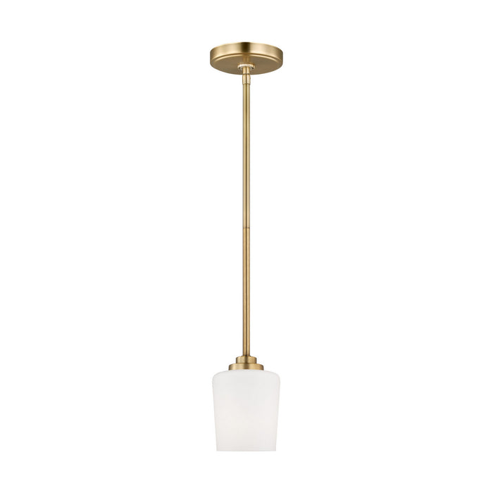 Generation Lighting - 6102801-848 - One Light Mini-Pendant - Windom - Satin Brass