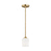 Generation Lighting - 6102801-848 - One Light Mini-Pendant - Windom - Satin Brass