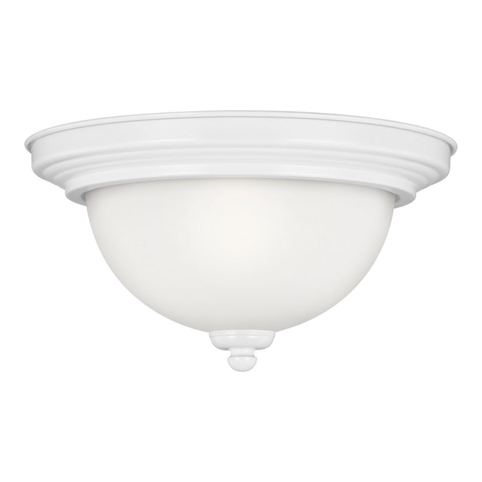 Generation Lighting - 77063EN3-15 - One Light Flush Mount - Geary - White