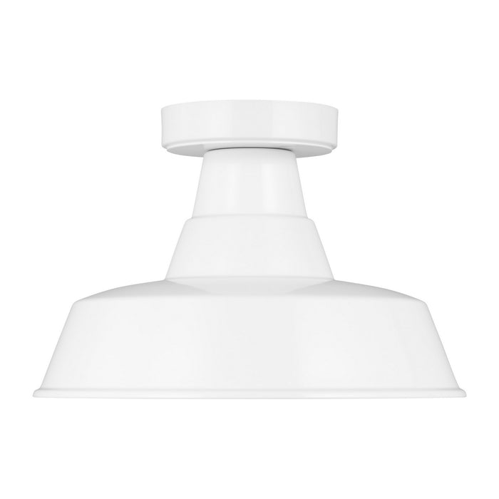 Generation Lighting - 7837401-15 - One Light Outdoor Flush Mount - Barn Light - White