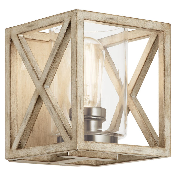 Kichler - 55063DAW - One Light Wall Sconce - Moorgate - Distressed Antique White