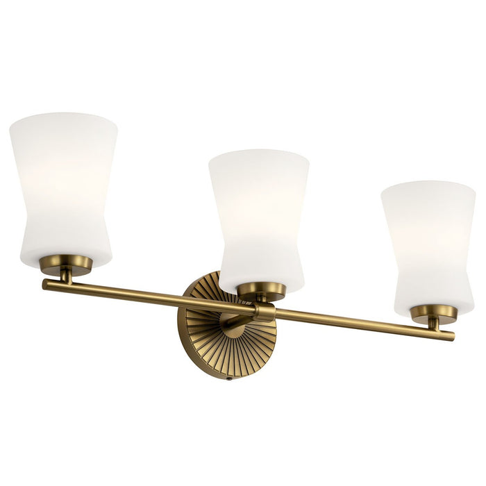 Kichler - 55117BNB - Three Light Bath - Brianne - Brushed Natural Brass