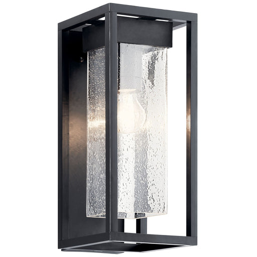 Kichler - 59061BSL - One Light Outdoor Wall Mount - Mercer - Black with Silver Highlights