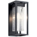 Kichler - 59061BSL - One Light Outdoor Wall Mount - Mercer - Black with Silver Highlights