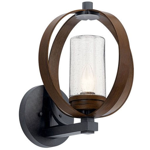 Kichler - 59067AUB - One Light Outdoor Wall Mount - Grand Bank - Auburn Stained