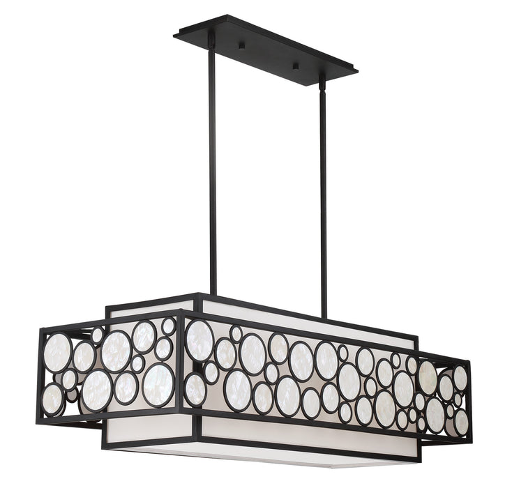 Metropolitan - N7755-143 - Four Light Island Pendant - Mosaic - Oil Rubbed Bronze