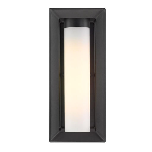 Golden - 2073-OWM NB-OP - One Light Outdoor Wall Sconce - Natural Black (UV Coated)