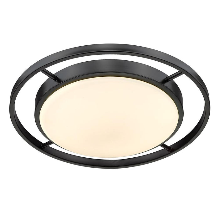 Golden - 9130-FM17 BLK-OP - LED Flush Mount - Matte Black