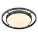 Golden - 9130-FM17 BLK-OP - LED Flush Mount - Matte Black