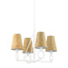 Hudson Valley - 1724-WP - Four Light Chandelier - Pendelton - White Plaster