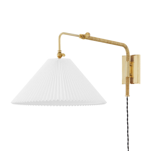 Hudson Valley - MDS510-AGB - One Light Wall Sconce - Dorset - Aged Brass