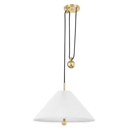 Hudson Valley - MDS511-AGB - One Light Pendant - Dorset - Aged Brass