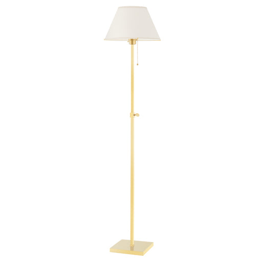 Hudson Valley - MDSL133-AGB - One Light Floor Lamp - Leeds - Aged Brass