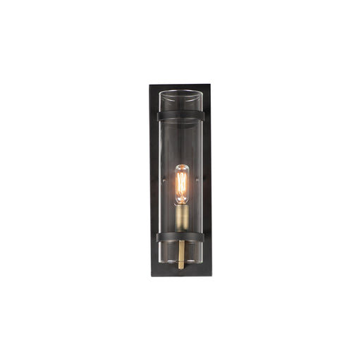 Maxim - 2640BKAB - One Light Wall Sconce - Capitol - Black / Antique Brass