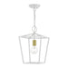 Livex Lighting - 49432-03 - One Light Lantern - Devonshire - White with Satin Brass