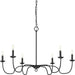 Progress Lighting - P400292-31M - Six Light Chandelier - Canebrake - Matte Black