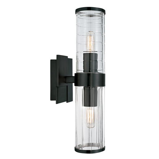 Norwell Lighting - 8149-MB-CL - Two Light Wall Sconce - Stripe - Matte Black