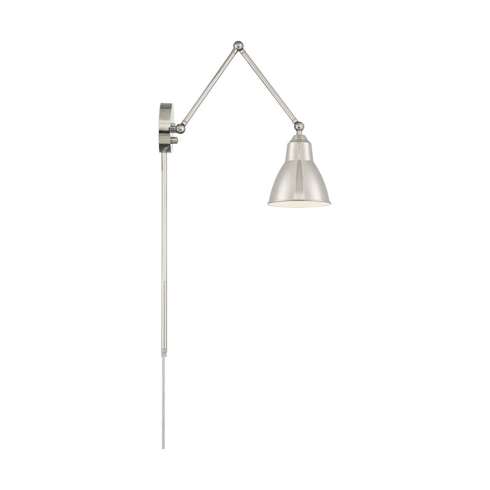Nuvo Lighting - 60-7365 - One Light Swing Arm Wall Lamp - Fulton - Polished Nickel