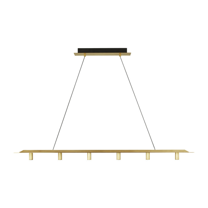 Tech Lighting - 700LSPNT50NB-LED930-277 - LED Linear Suspension - Ponte - Natural Brass