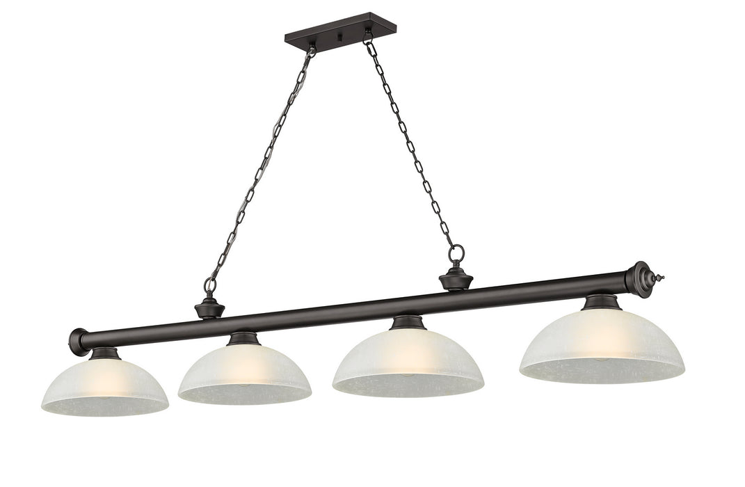 Z-Lite - 2306-4BRZ-DWL14 - Four Light Billiard - Cordon - Bronze