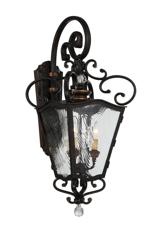 Minka-Lavery - 9333-270 - Three Light Outdoor Lantern - Brixton Ivy - Terraza Village Aged Patina W/