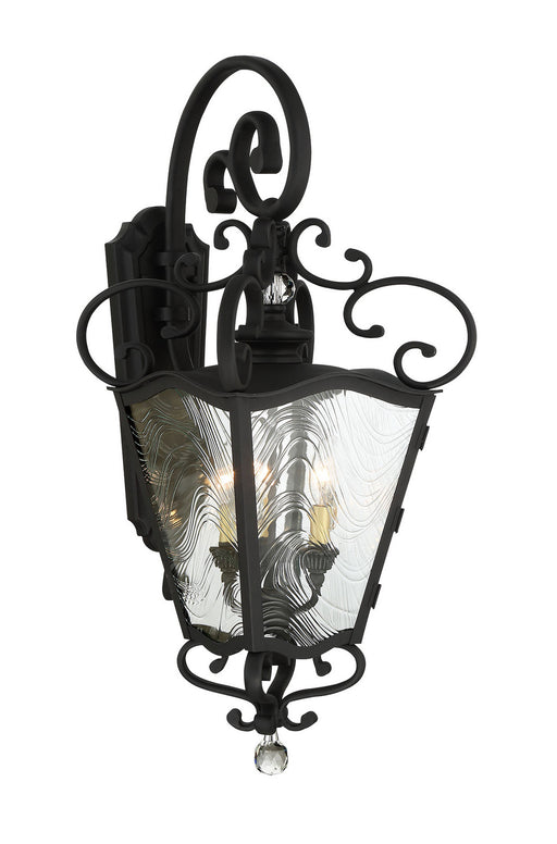 Minka-Lavery - 9333-661 - Three Light Outdoor Lantern - Brixton Ivy - Coal W/Honey Gold Highlight