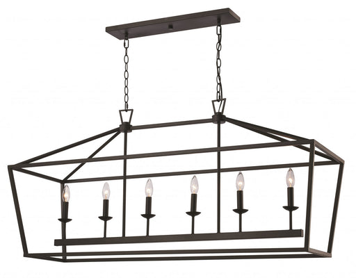 Trans Globe Imports - 10267 ROB - Six Light Pendant - Lacey - Rubbed Oil Bronze