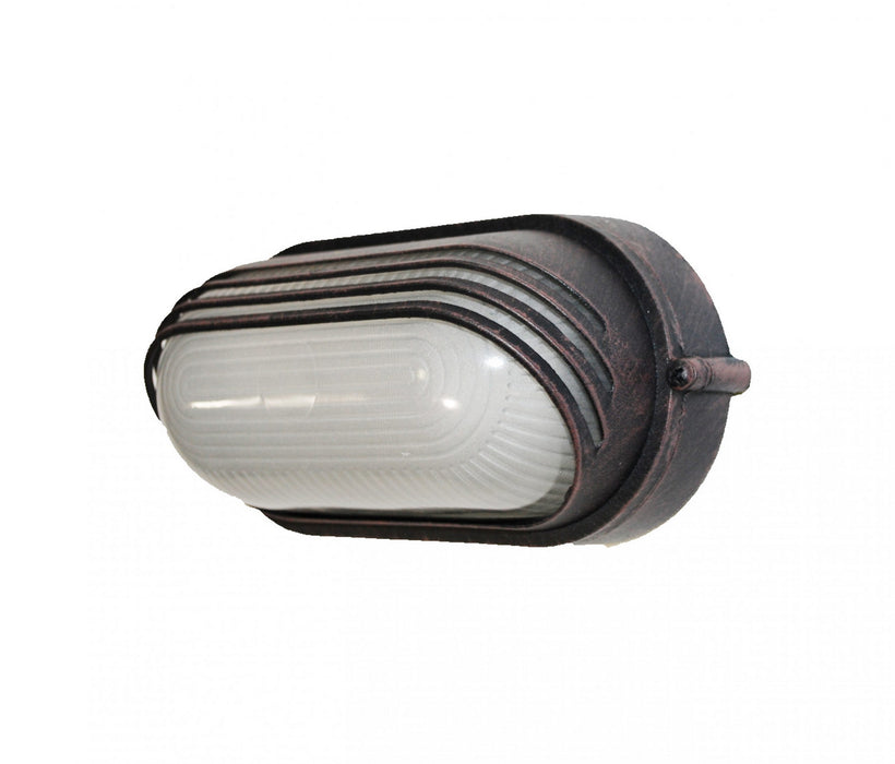 Trans Globe Imports - 4123 RT - One Light Bulkhead - Allegra - Rust
