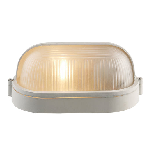Trans Globe Imports - 4125 WH - One Light Bulkhead - Mesa II - White