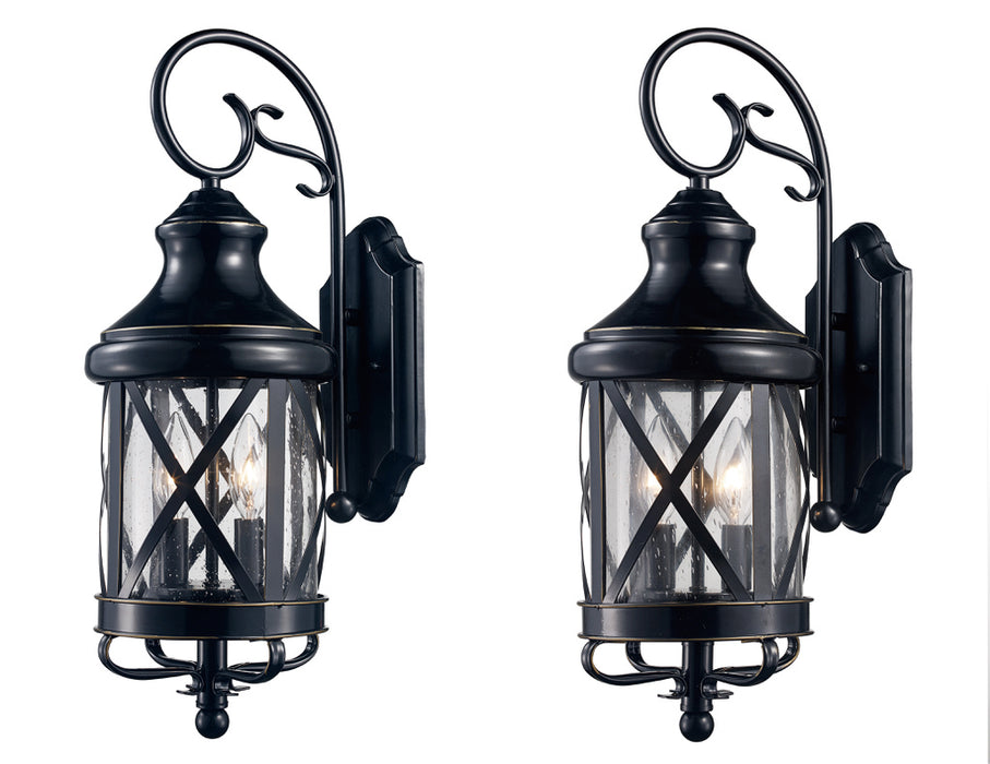 Trans Globe Imports - 5120-2 ROB - Two Light Wall Lantern - Rubbed Oil Bronze