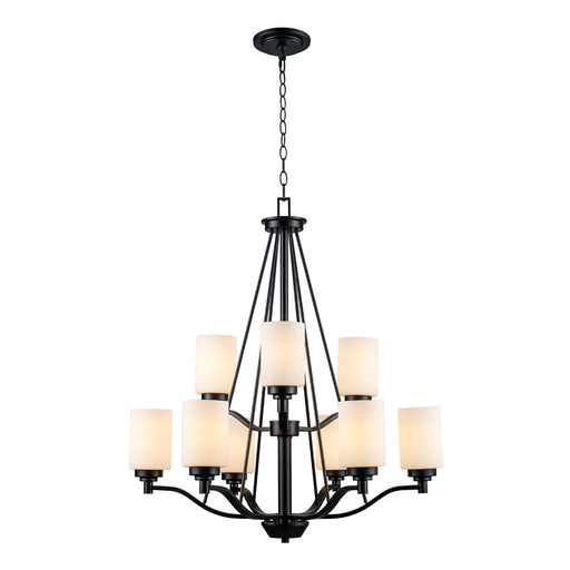 Trans Globe Imports - 70529 BK - Mid. Chandeliers - Glass Up