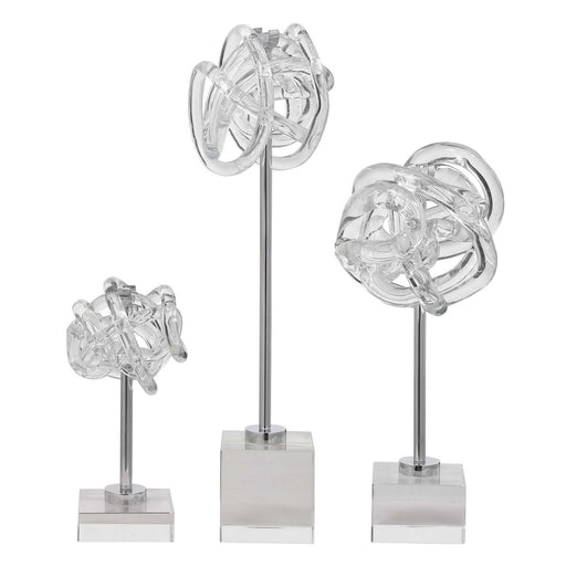 Uttermost - 17835 - Sculptures, S/3 - Neuron - Polished Nickel