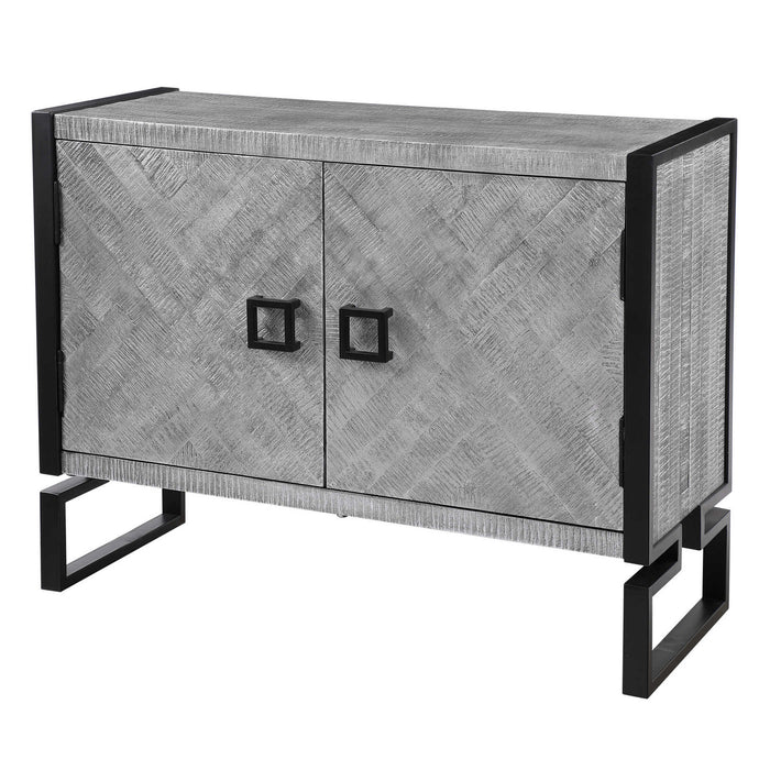 Uttermost - 24990 - Cabinet - Keyes - Light Gray And Charcoal