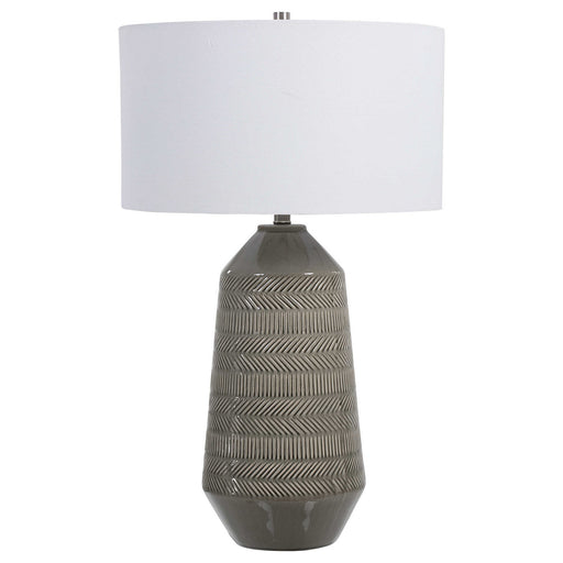 Uttermost - 28375 - One Light Table Lamp - Rewind - Brushed Nickel